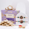 Set Of 2 Peacock Rakhi With Kaju Katli Online