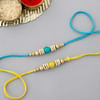 Gift Set of 2 Pearl Rakhi with Nestle Kit Kat (2 Pcs)