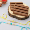 Set of 2 Pearl Rakhi with Nestle Kit Kat (2 Pcs) Online