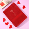 Buy Set of 2 Personalized Red Bath Linen