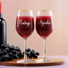 Set of 2 Personalized Wine Glasses Online