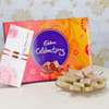 Set of 2 Rakhis with 250g Kaju Katli & Cadbury Celebrations Online