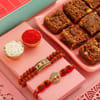 Set of 2 Rudraksha Rakhi Hamper Online
