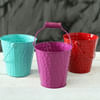 Gift Set of 3 Colorful Bucket Planters (Without Plants)