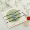 Buy Set of 3 Colourful Meenawork Rakhis