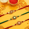 Gift Set of 3 Customary Rakhi Hamper