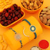 Set of 3 Exquisite Motif Rakhi Hamper Online