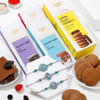 Set of 3 Meenawork and Choco Rakhi Set Online