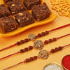 Set of 3 Spiritual Rakhi Hamper Online