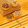 Set of 4 Bonds of Love Rakhi Hamper Online