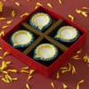 Buy Set of 4 Clay Diya with Assorted Mixed Fruit Dates (15 Pcs)