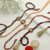 Gift Set of 4 Meena and Filigree Rakhis