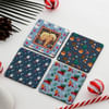 Buy Set of 4 Personalized Xmas Joy Coasters