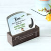 Set of 4 Quirky Coasters with Personalized Holder for Boss's Day Online