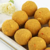 Buy Set Of 5 Kundan Rakhi With Besan Ladoo