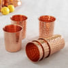 Buy Set of 6 Hammered Copper Glasses