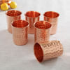 Set of 6 Hammered Copper Glasses Online