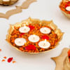 Buy Set of 8 Tea Light Candles and Urli