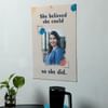 Gift She Believed Personalized A3 Poster