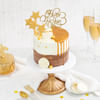 Gift Shining Stars Semi-Fondant New Year Cake (1Kg)