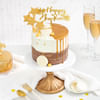 Gift Shining Stars Semi-Fondant New Year Cake (1Kg)
