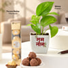 Gift Shubh Diwali Personalized Plant & Chocolates Combo