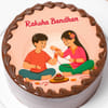 Shop Sibling Bond Chocolate Photo Cake