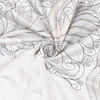 Shop Silk Embroidered Patchwork Double Bedcover - White (Set of 5)
