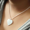 Silver Finish Heart Shape Pendant Online