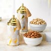 Buy Silver Jhumka Bhaiya-Bhabhi Rakhi with Soan Papdi