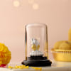 Gift Silver Lord Ganesha Idol in Glass Dome
