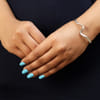 Gift Silver Plated Modern Design Bracelet
