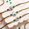 Buy Silver-Plated Peacock Rakhi Gift Set with Sweets