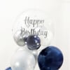 Shop Silver & Retro Brown Birthday Balloon Arrangement