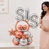 SIS Rose-Gold and Silver Balloon Arrangement for Rakhi