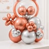 Shop SIS Rose Gold & Silver Balloon Bouquet for Rakhi