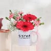 Shop Sisters Celebration Rakhi Floral Mug Arrangement