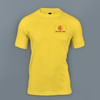 Skinta Round Neck T-shirt for Men (Golden Yellow) Online
