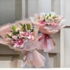 Soft Pink Roses & Pink Lilies Bouquet