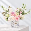 Soft White and Peach Flower Box