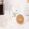Buy Someone's Happy Place Personalized Wooden Lid Glass Tumbler