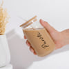 Shop Someone's Happy Place Personalized Wooden Lid Glass Tumbler