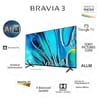 Gift Sony BRAVIA 3 Series 164 cm (65 inches) 4K Ultra HD AI Smart LED Google TV