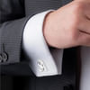 Buy Sophisticated Personalized Gold And Silver Initials Cufflinks
