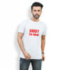 Sorry I'm Taken Mens T-shirt - White Online