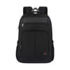 Spacious Black Backpack with Rain Cover & Padded Laptop Compartment