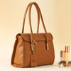 Gift Spacious Tan Handbag For Women