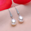 Gift Sparkling CZ And Lustrous Pearl Earrings