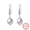Sparkling CZ And Lustrous Pearl Earrings Online