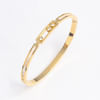 Sparkling Golden Charms Bangle Bracelet Online